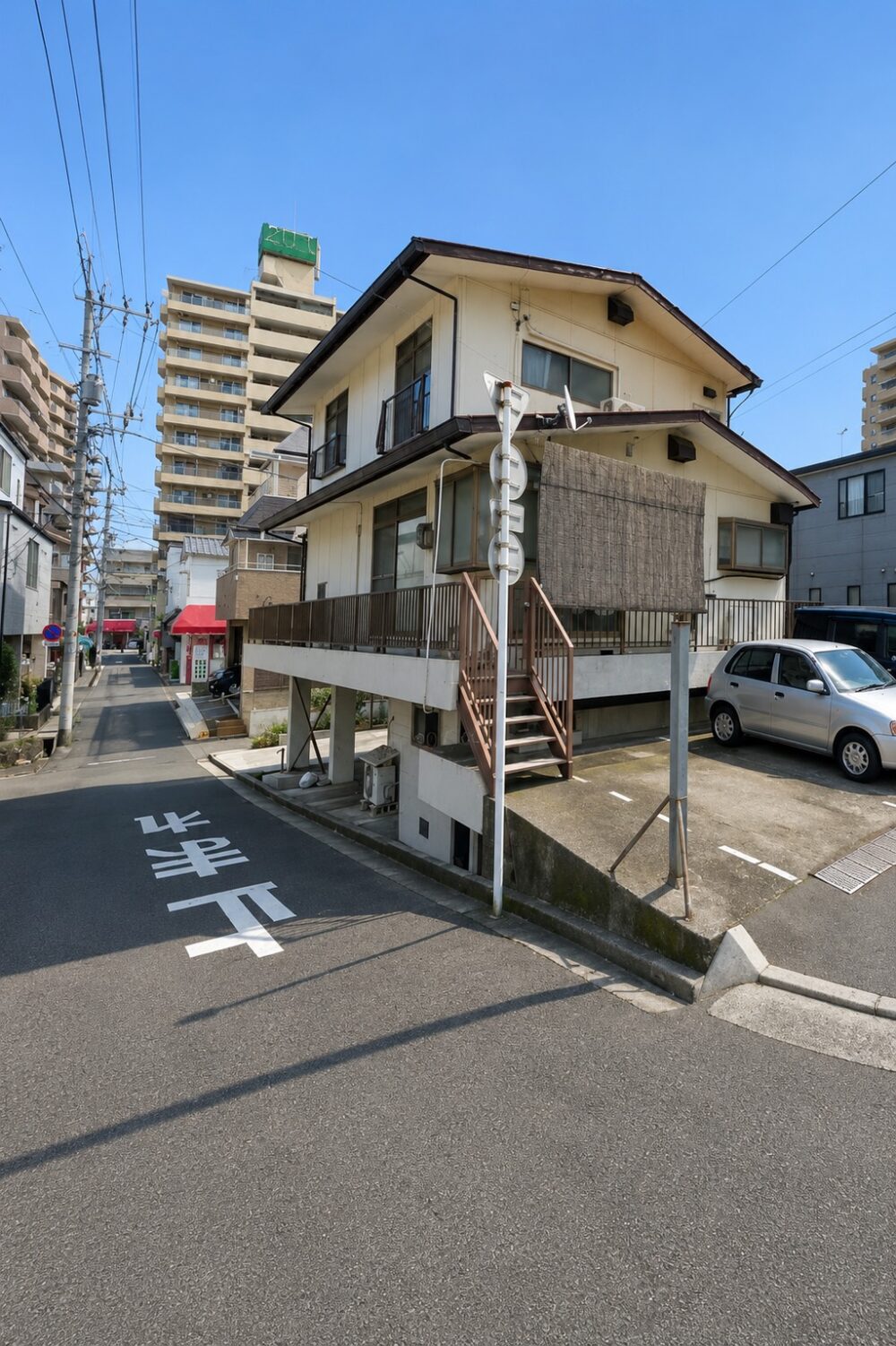 広島市2階建て軽量鉄骨造解体工事 25坪 解体前