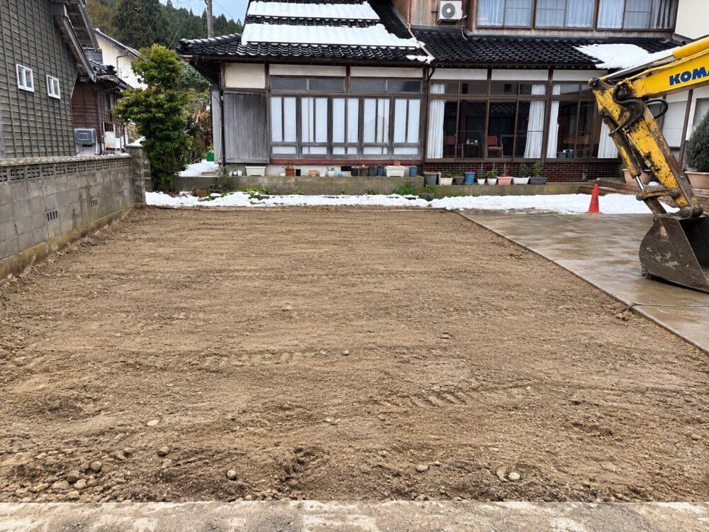石川県　土蔵・木造解体工事 12坪 解体後