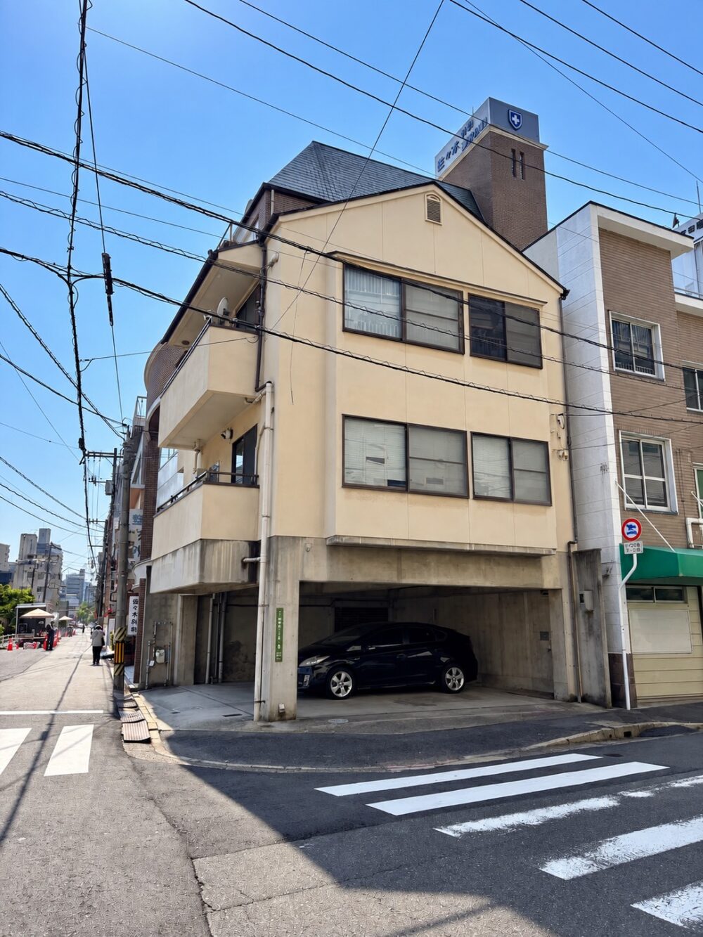 広島市3階建て木造・RC造ビル解体工事 50坪 解体前