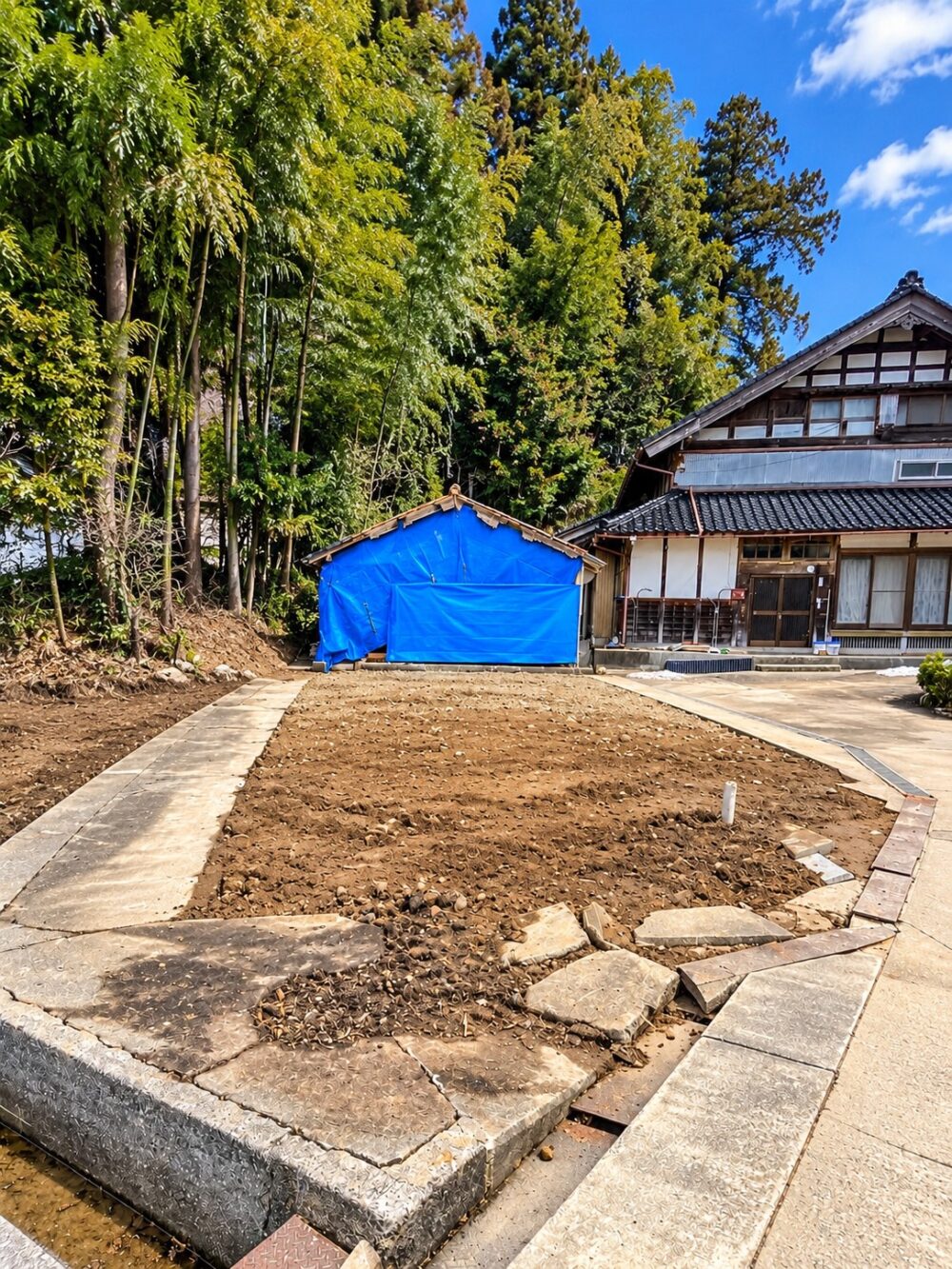 石川県平屋建て木造解体工事 19坪 解体後