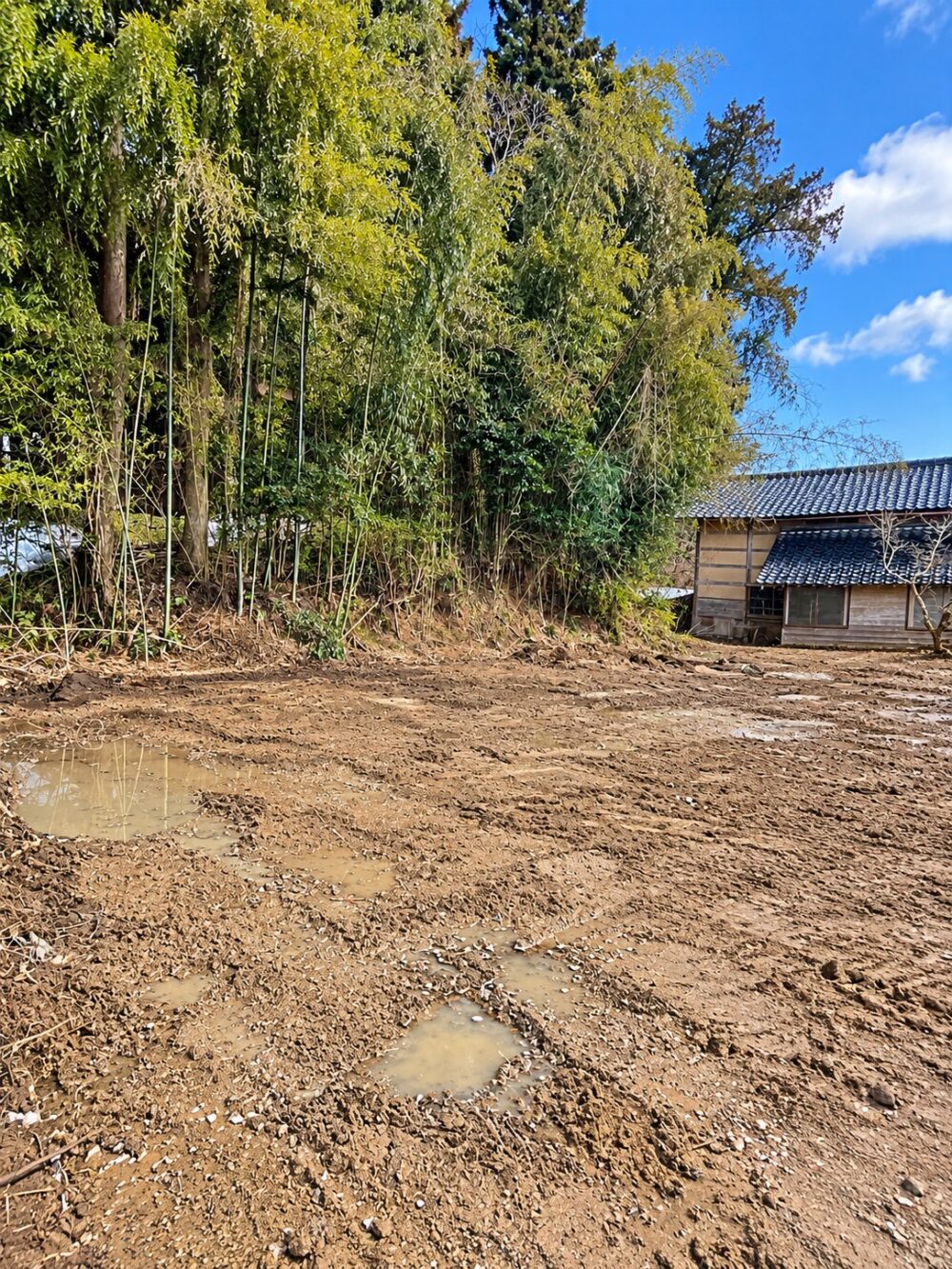 石川県2階建て木造解体工事 18坪 解体後
